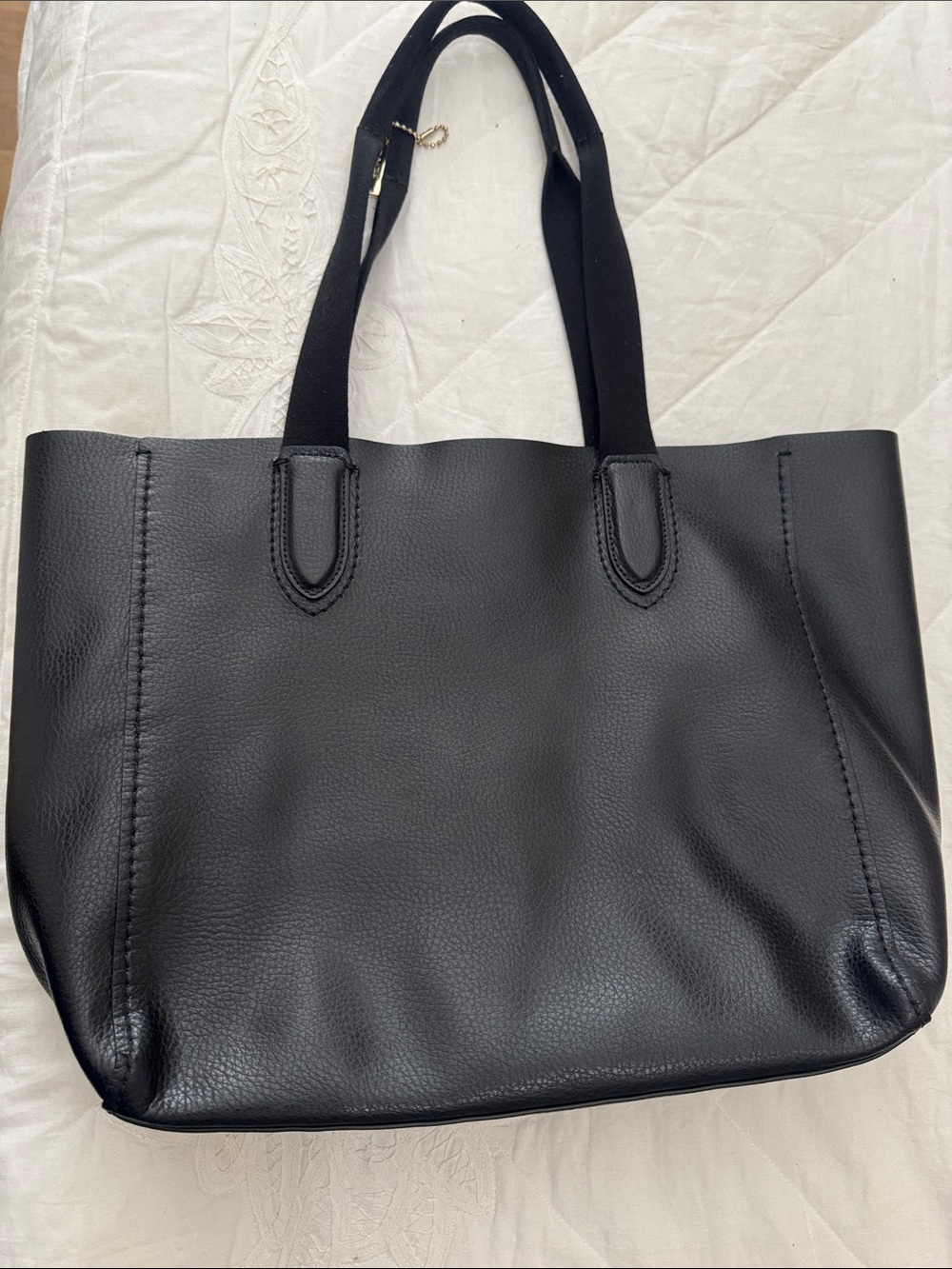 Coach Black Pebbled Leather Tote Bag - Picture 3 of 5